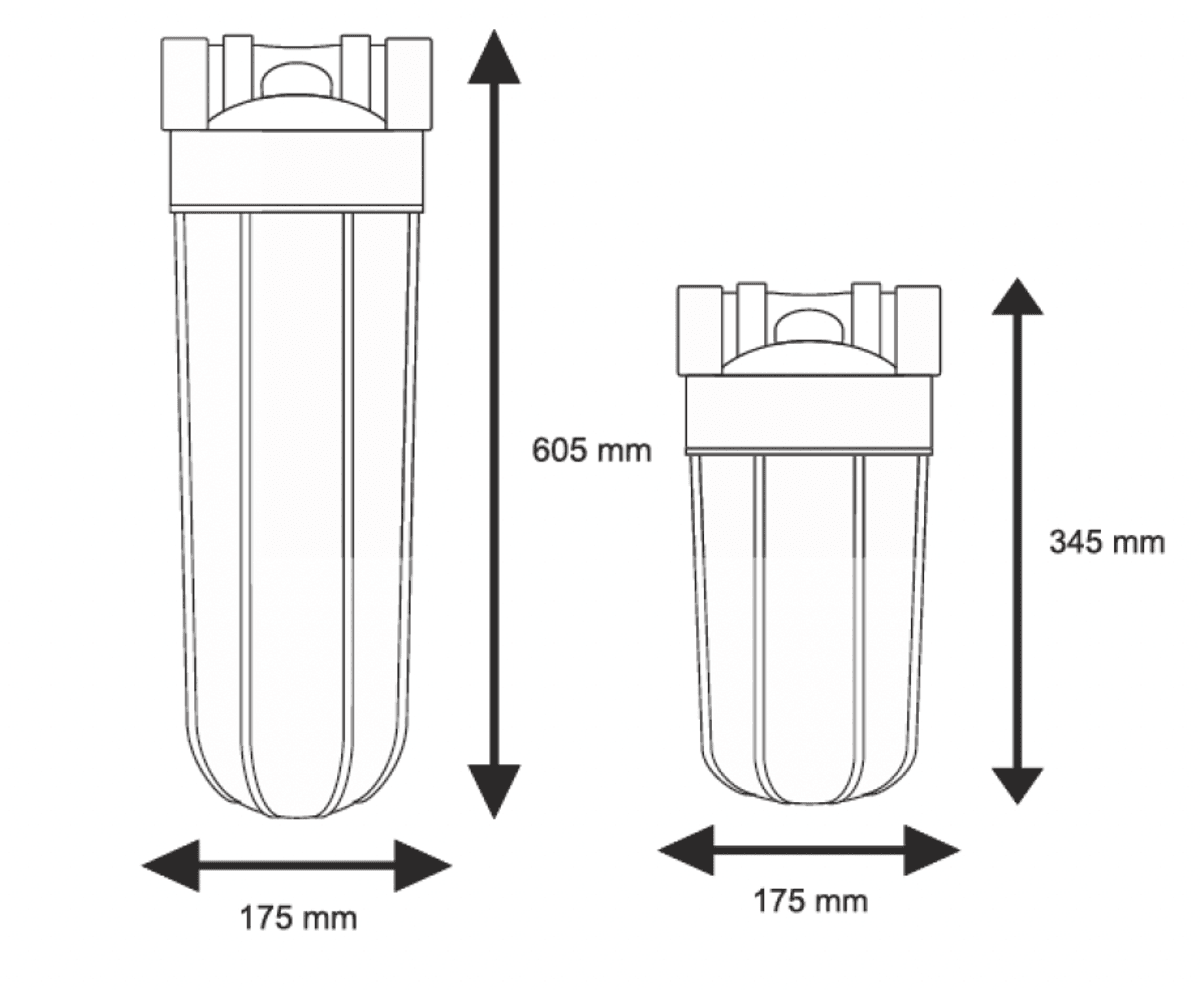 Rustfritt Filterhus Big Blue 20
