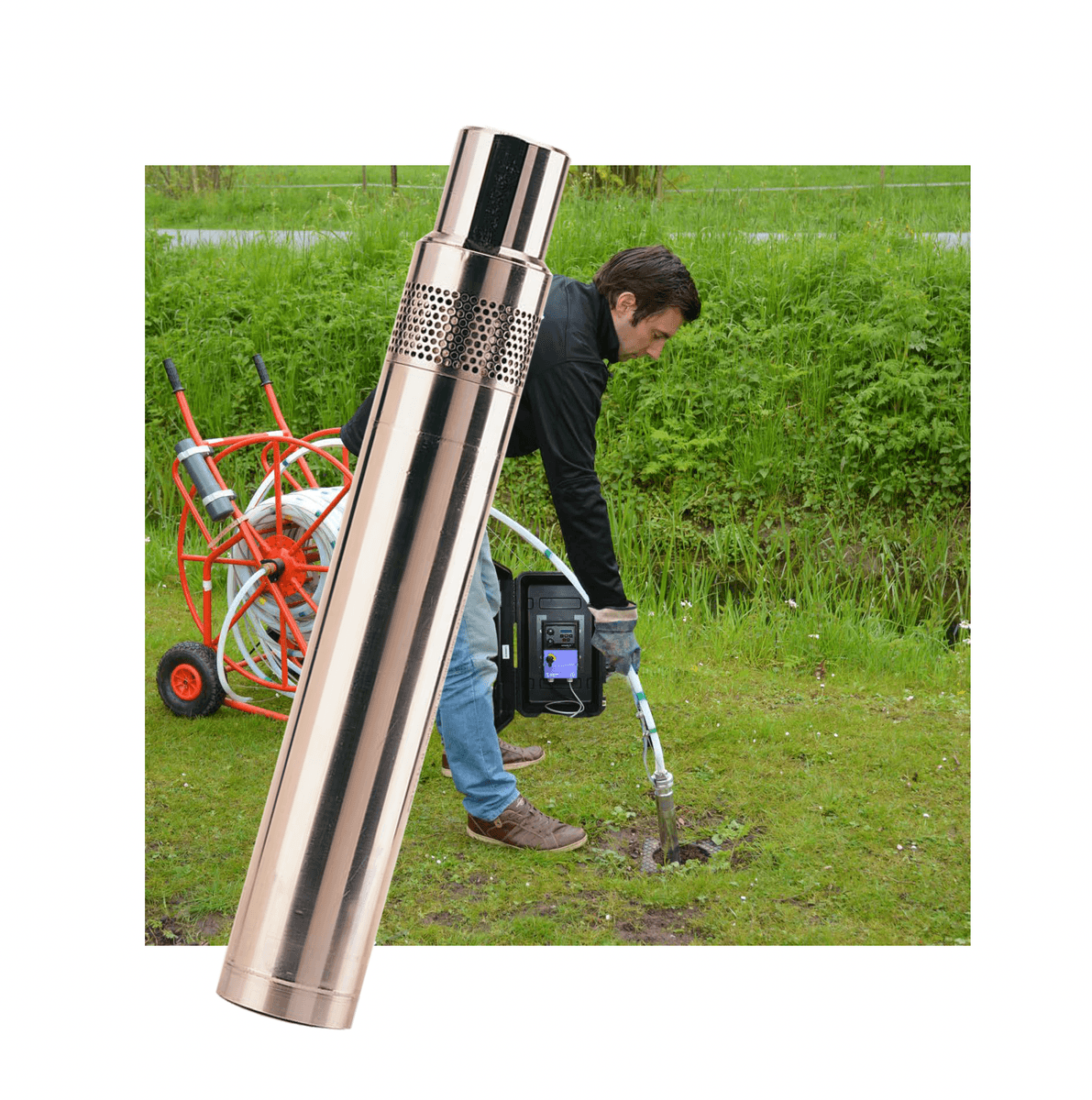 Grundfos MP1 KIT 30m Ø 45mm m/slangevogn